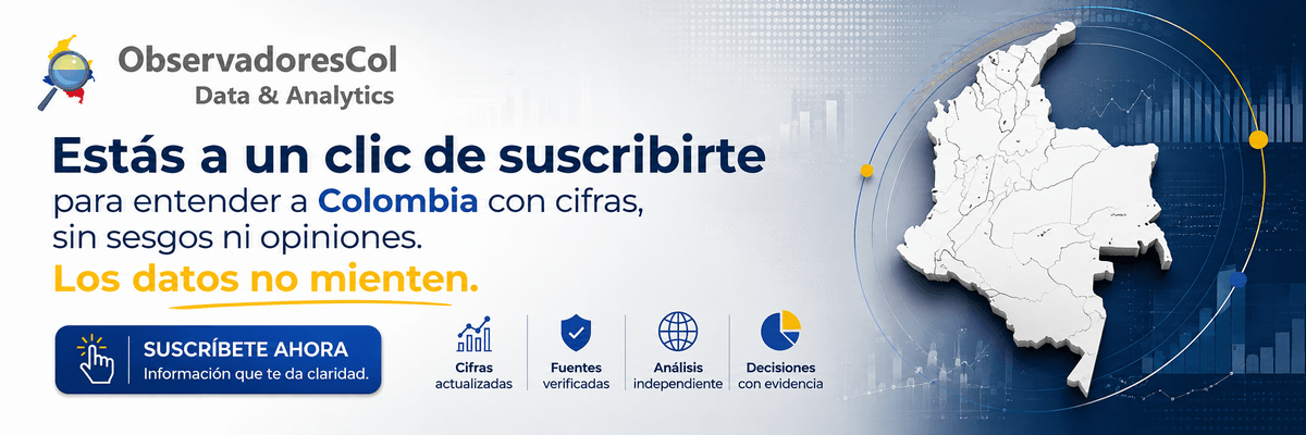 Suscríbete al boletín de Observadores Col - datos y análisis de Colombia