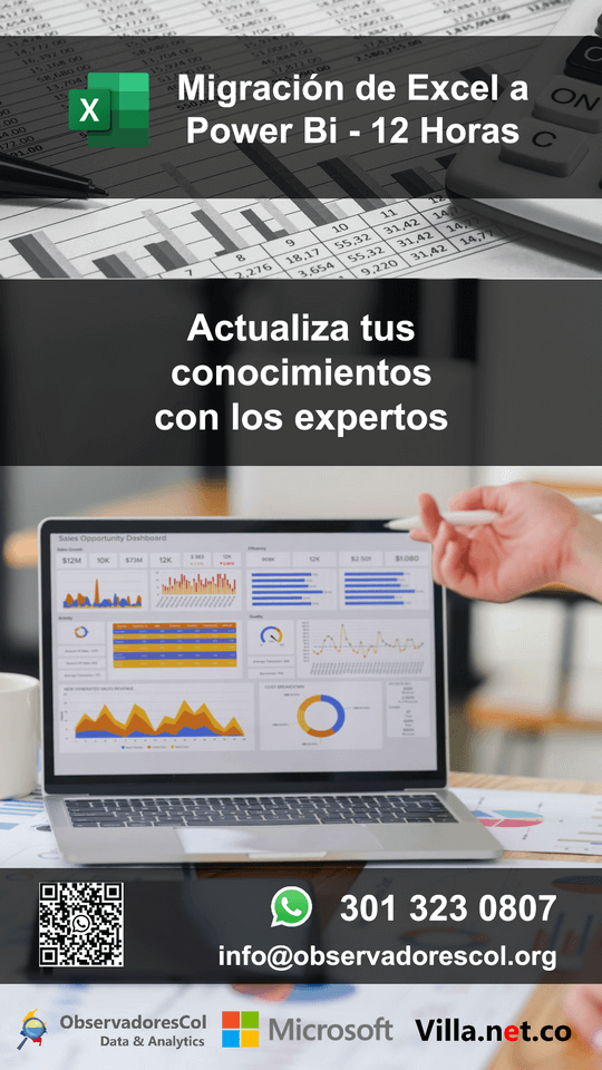 Curso migración de Excel a Power BI Portada Curso migración de Excel a Power BI portada