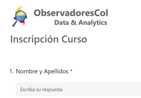 Curso migración de Excel a Power BI - Inscripción Inscripción a curso